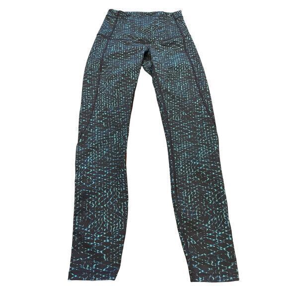 Lululemon Pure Practice Pant Leggings Samba Snake Kayak Blue Hero Blue 4 - Picture 9 of 17